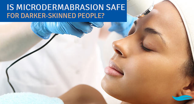 Is Microdermabrasion safe for darker skinned people | a woman with darker skin receiving a microdermabrasion treatment | Jiva Spa Toronto anti aging facials beauty spa salon skin rejuvenation medispa